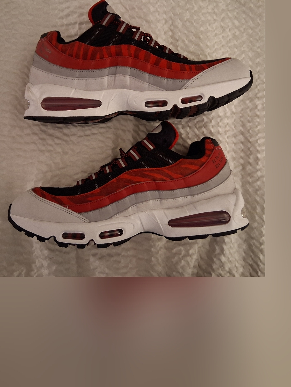 Nike Air Max 95 Morehead St Red & Black Athletic Sneakers with 'M 1897' Patch